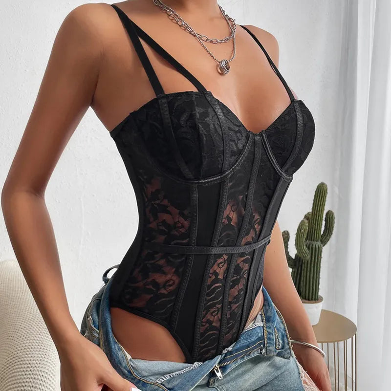 Levoire | Body Corset Élégant Avec Broderie Délicate