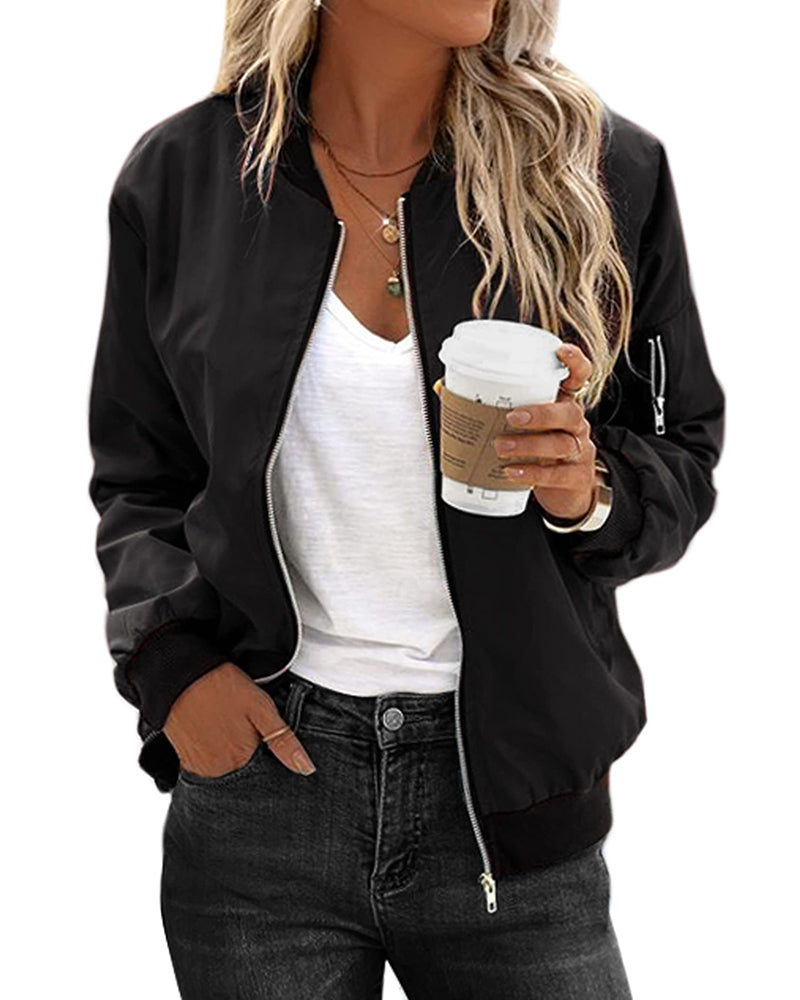 Levoire | Veste Bomber Avec Poches Fonctionnelles Noir