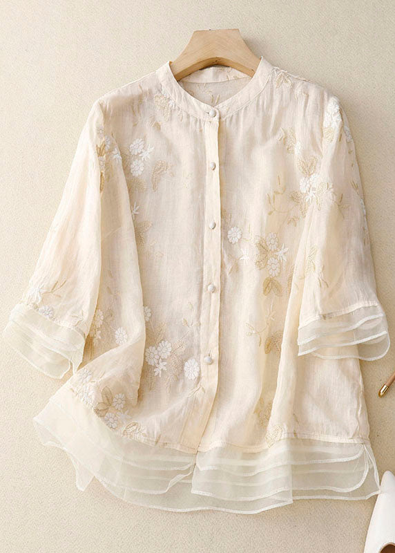 Levoire | T-Shirt Écrit Beige