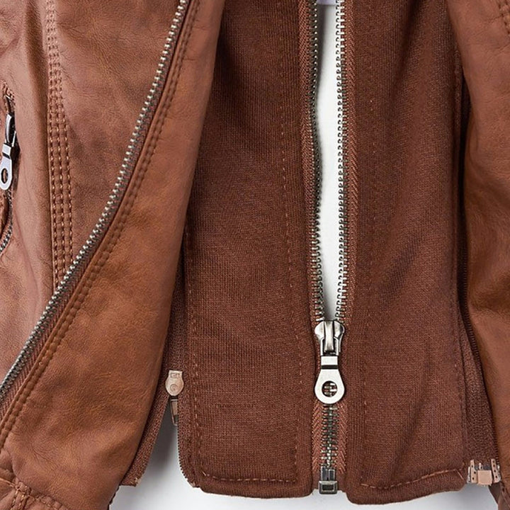 Levoire | Veste En Simili Cuir Avec Capuche