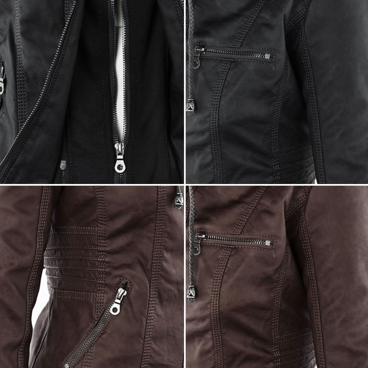 Levoire | Veste En Cuir Végétalien