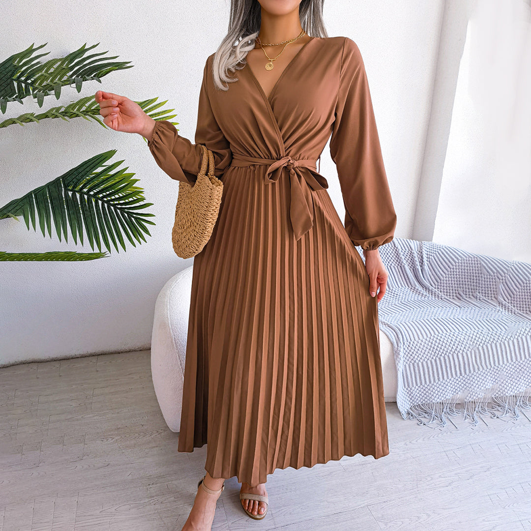 Levoire | plissée chic pour femmes Café