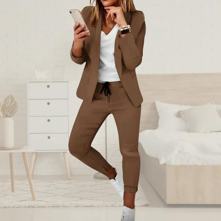Levoire | Confortable Léger Costume Femme Braun