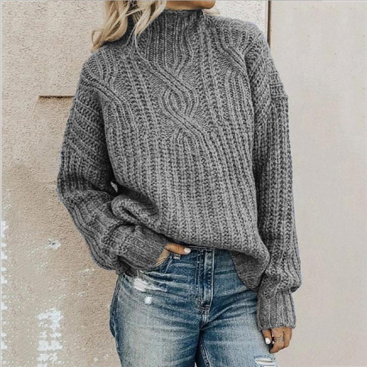 Levoire | Haut Col Pull En Tricot Vêtements Pour Femmes Gris