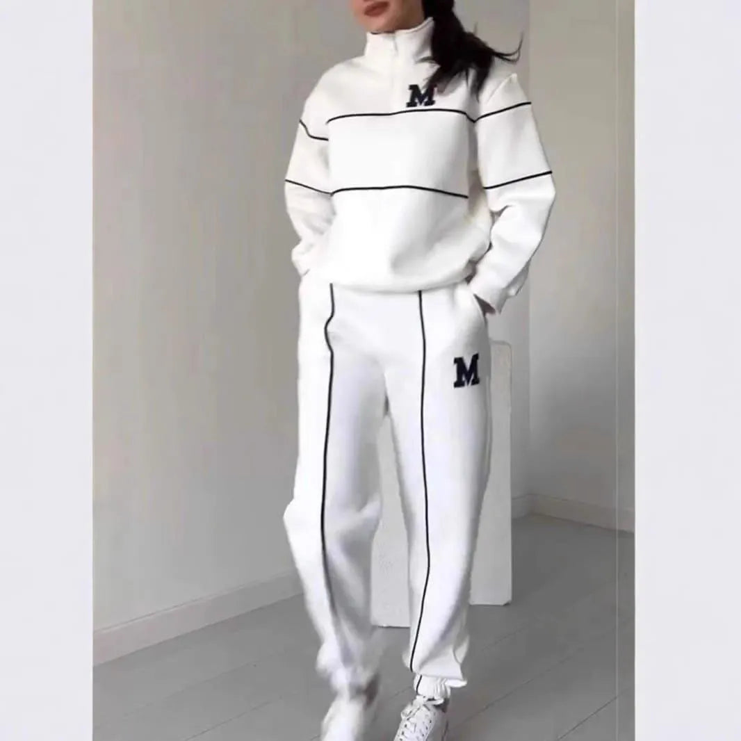 Levoire | Ensemble Femme 2 Pièces Décontracté - Sweatshirt Long et Pantalon de Jogging avec Poches