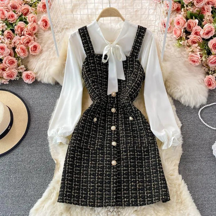 Levoire | Robe épaule élégante pour femmes Completo Noir