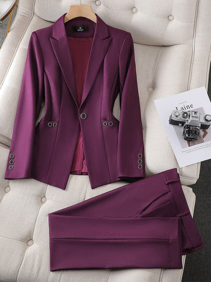Levoire | Ensemble Blazer Deux Pièces Pour Femme - Formel Lila