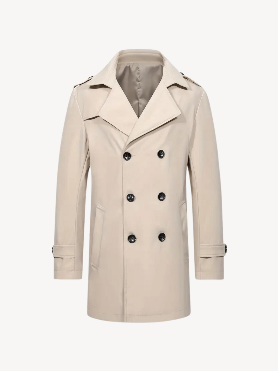 Levoire | Manteau long à coupe classique Beige clair