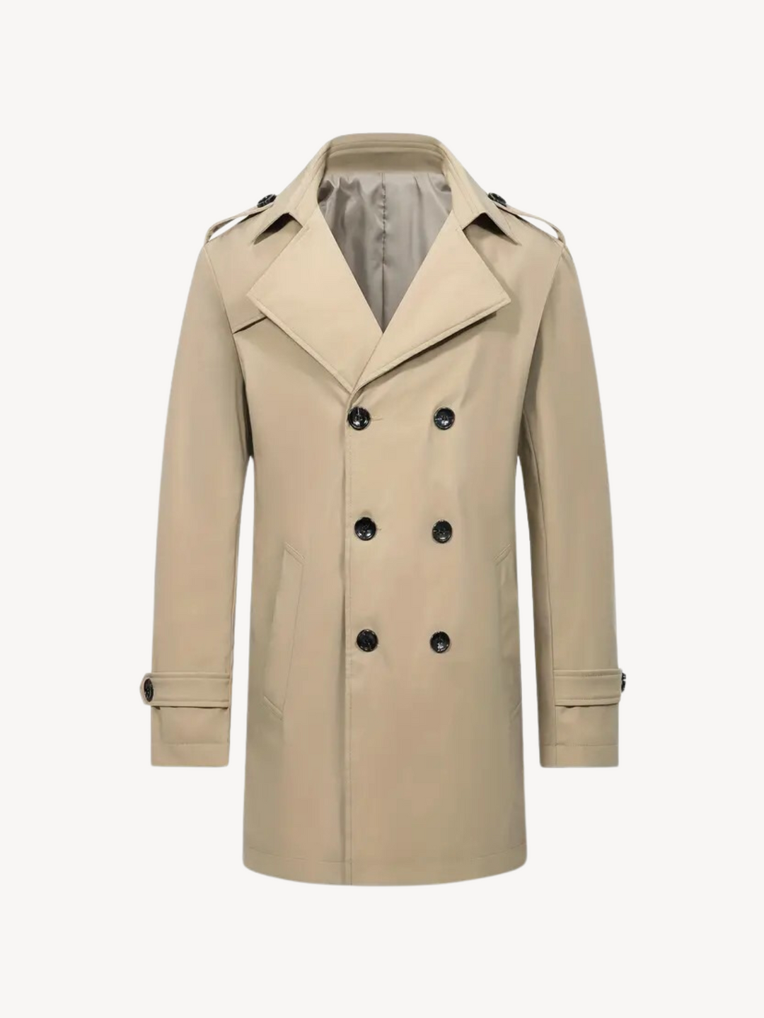 Levoire | Manteau long à coupe classique Beige