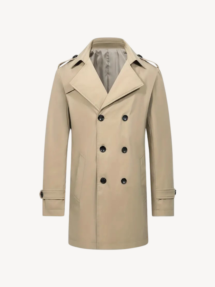 Levoire | Manteau long à coupe classique Beige