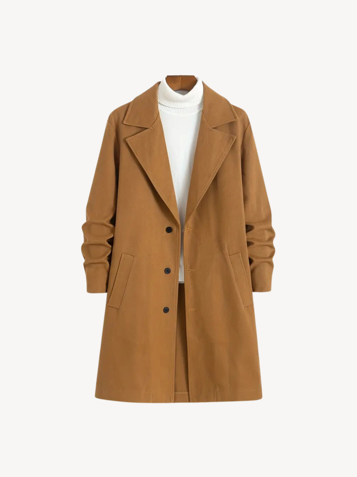 Levoire | Classique Manteau Long Braun