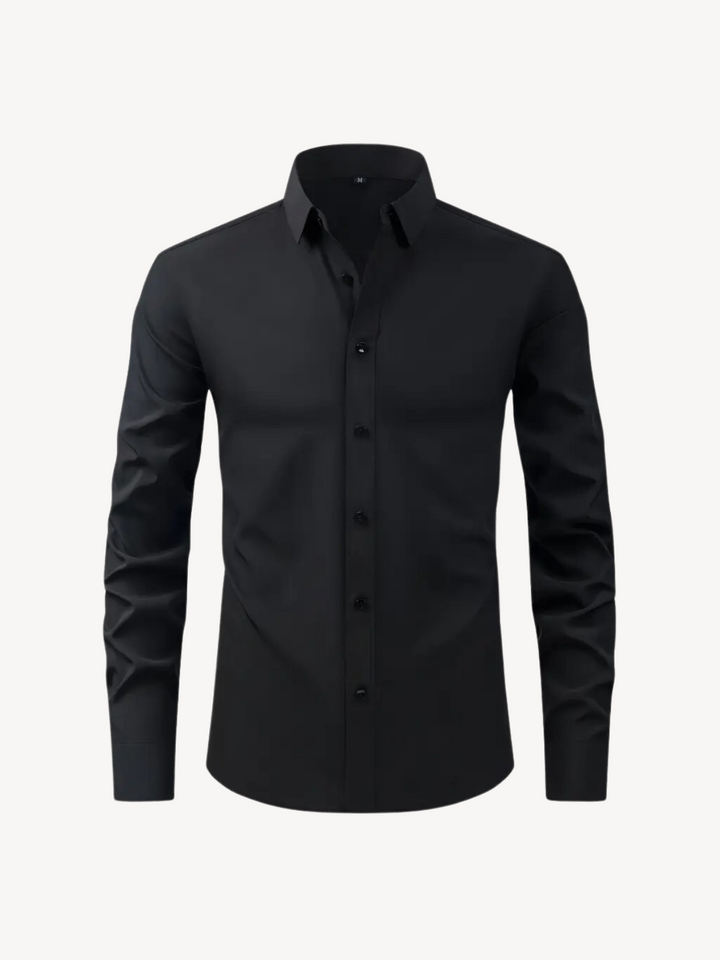 Levoire | Chemise décontractée à boutons Noir