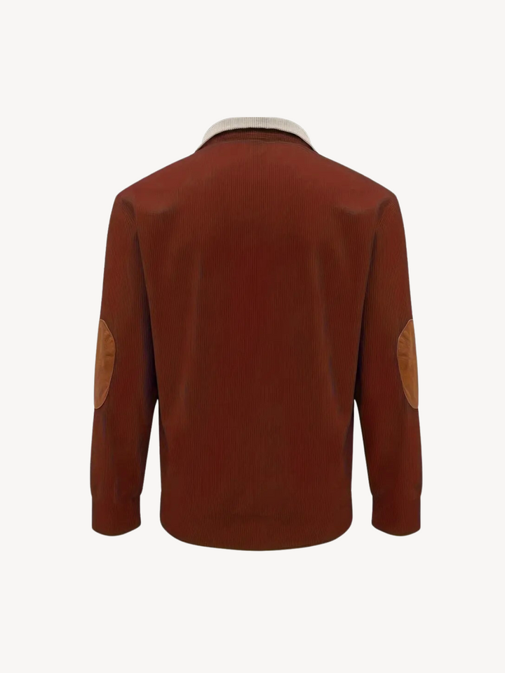 Levoire | T-shirt Henley avec des détails patchwork