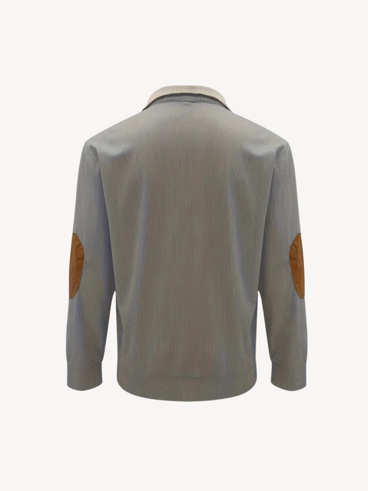 Levoire | T-shirt Henley avec des détails patchwork