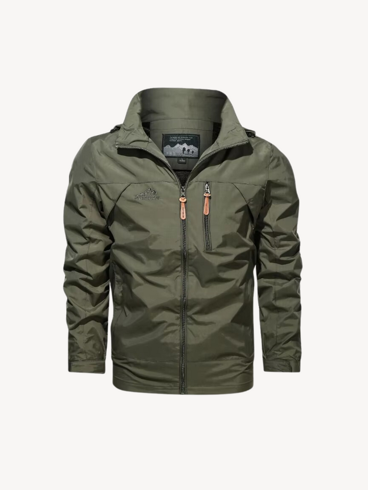 Levoire | Veste Imperméable Et Coupe-Vent Avec Capuche Vert olive ( presque épuisé )