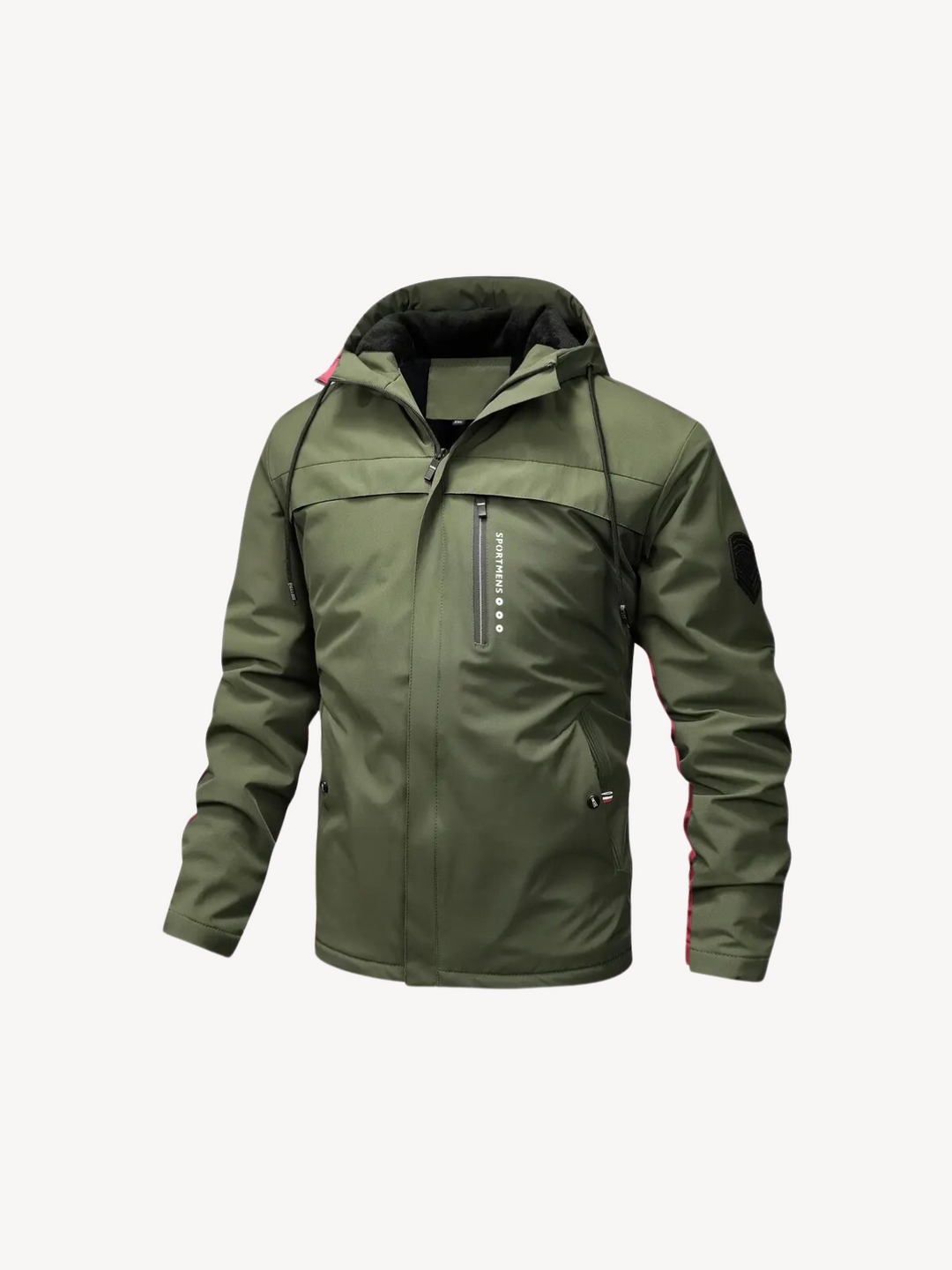 Levoire | Bonnet en polaire plus chaud avec capuche Vert kaki
