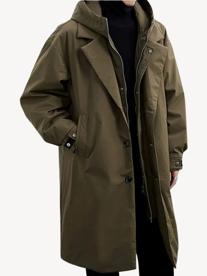 Levoire | Manteau Long Olive verte (quasi épuisé)