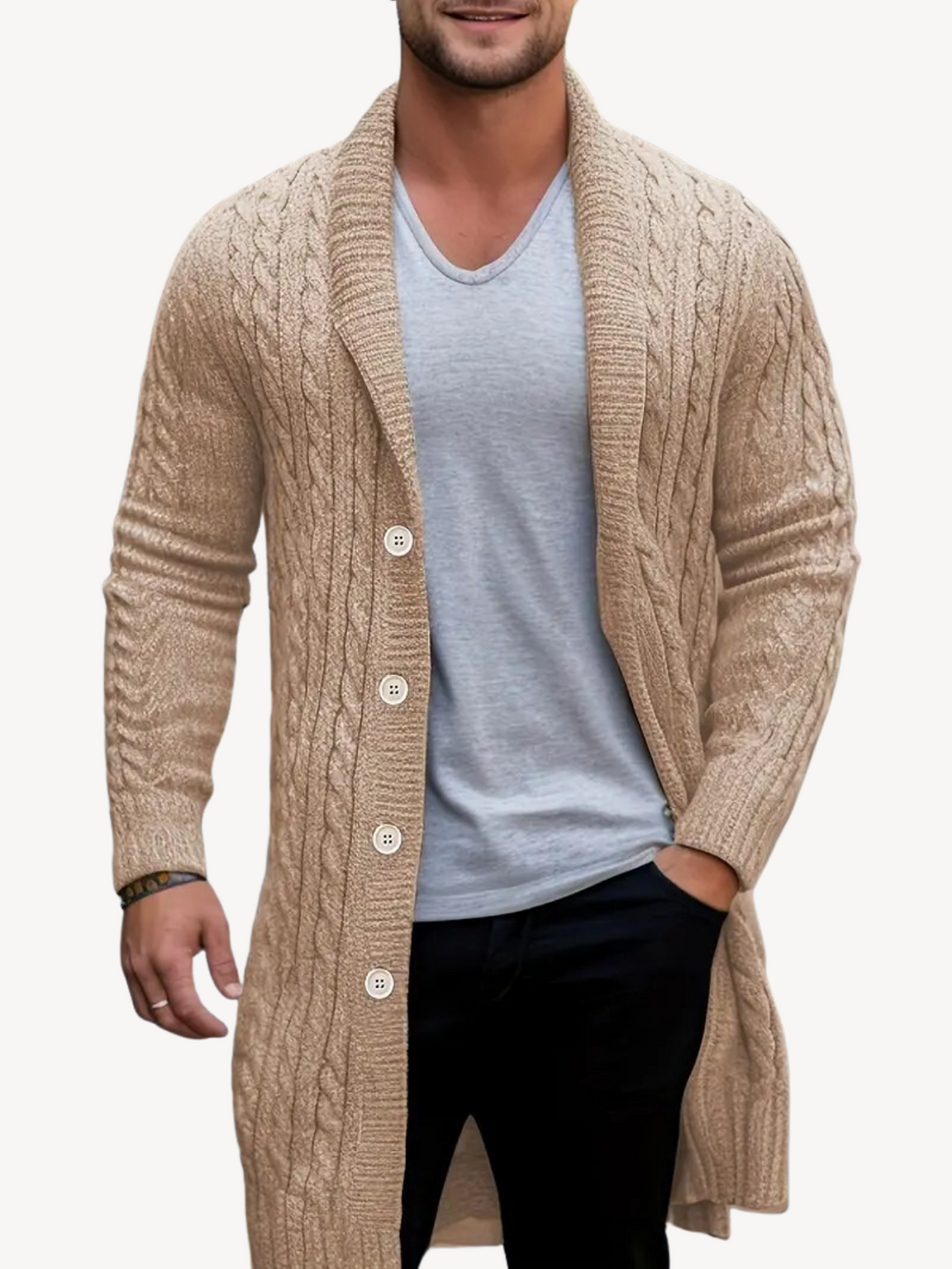 Levoire | Cardigan Avec Texture Douce
