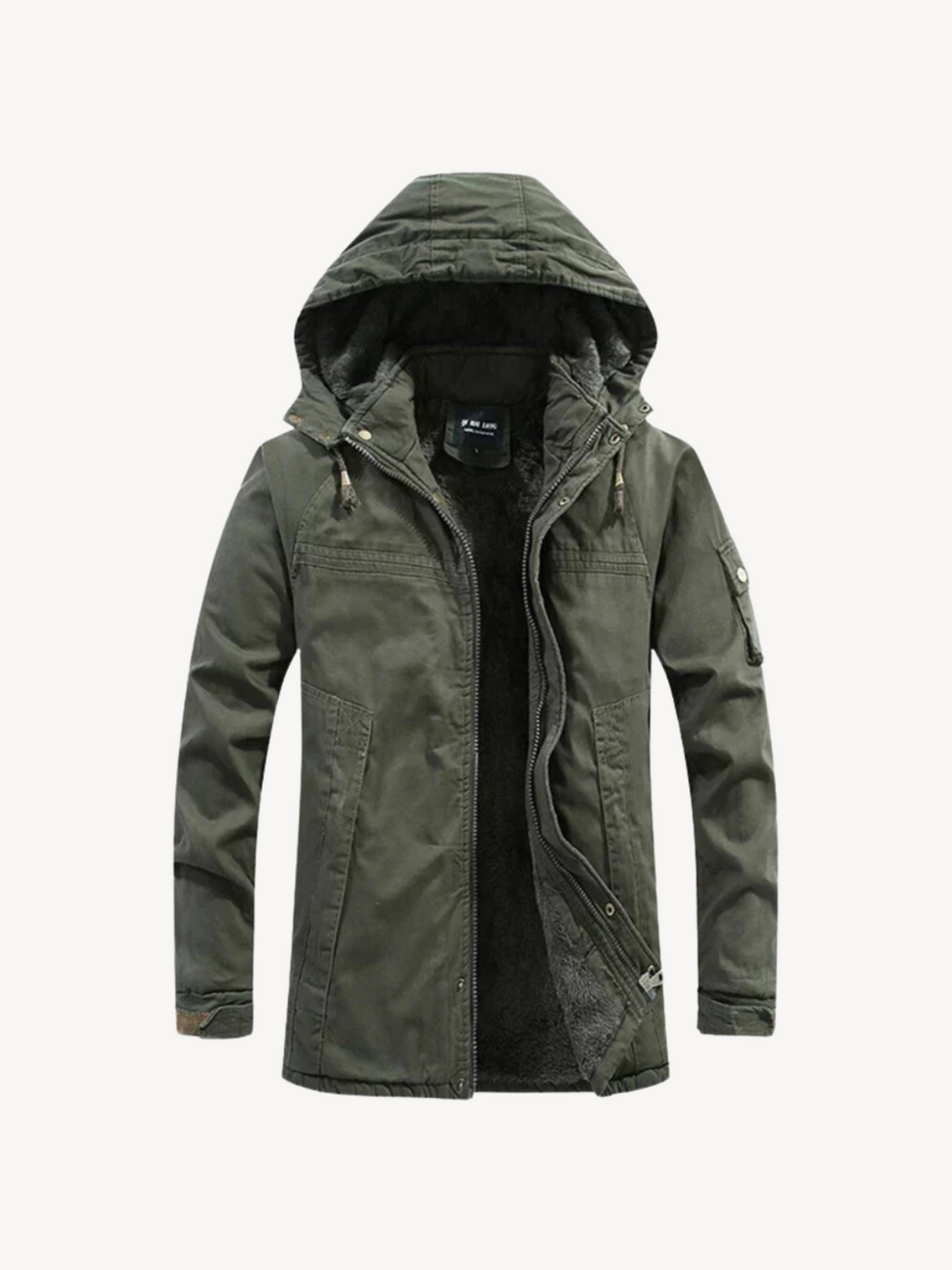 Levoire | Veste en Fleece Confortable Vert kaki
