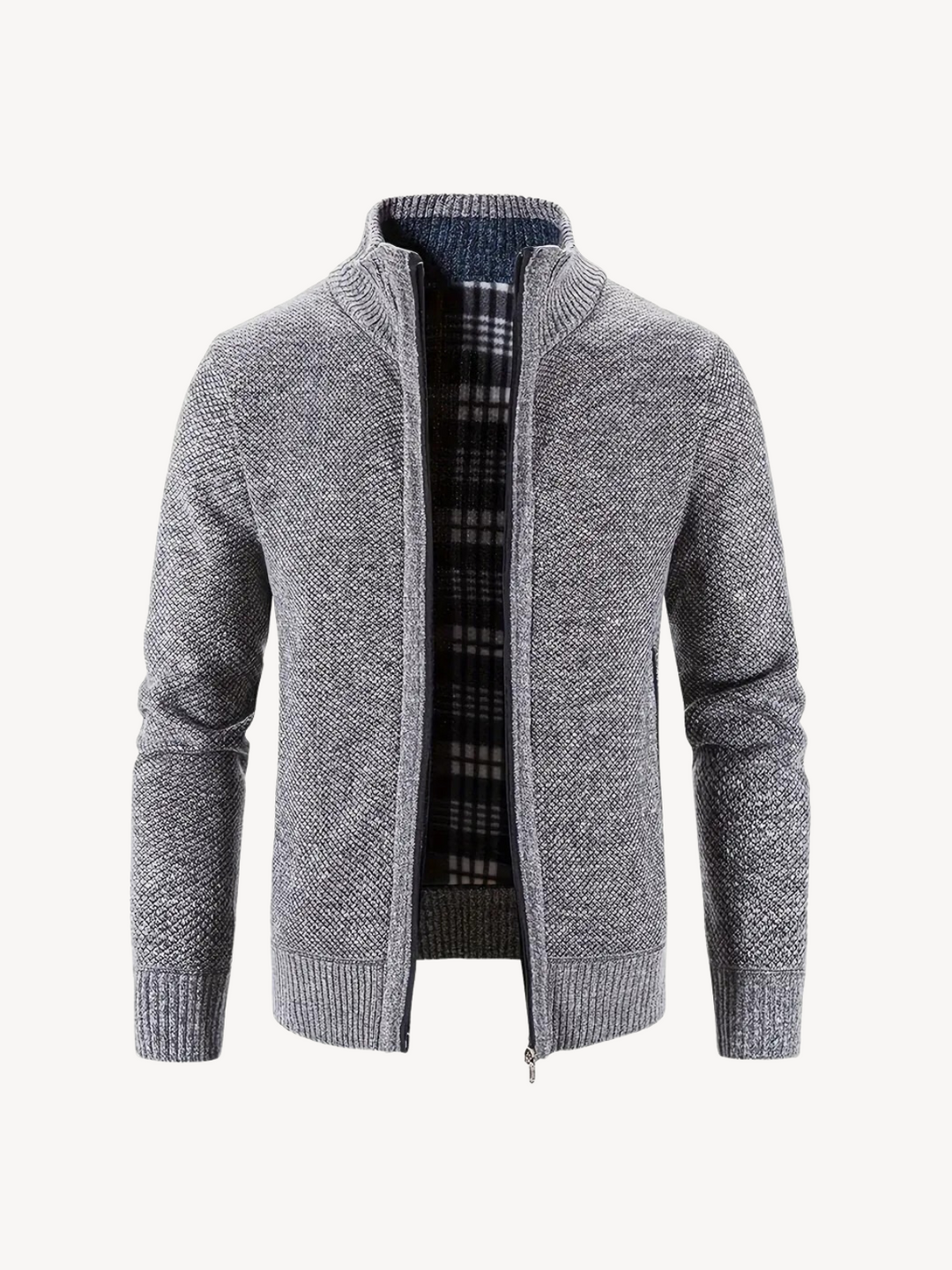 Levoire | Pull zippé confortable Gris
