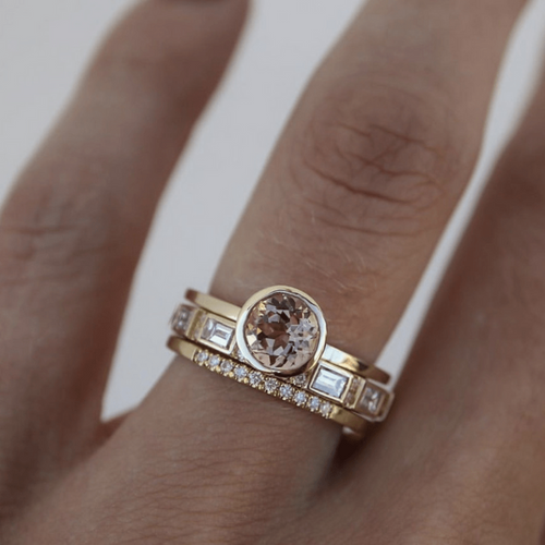 Levoire | Bague En Or Cristallin Élégant Profond Gold