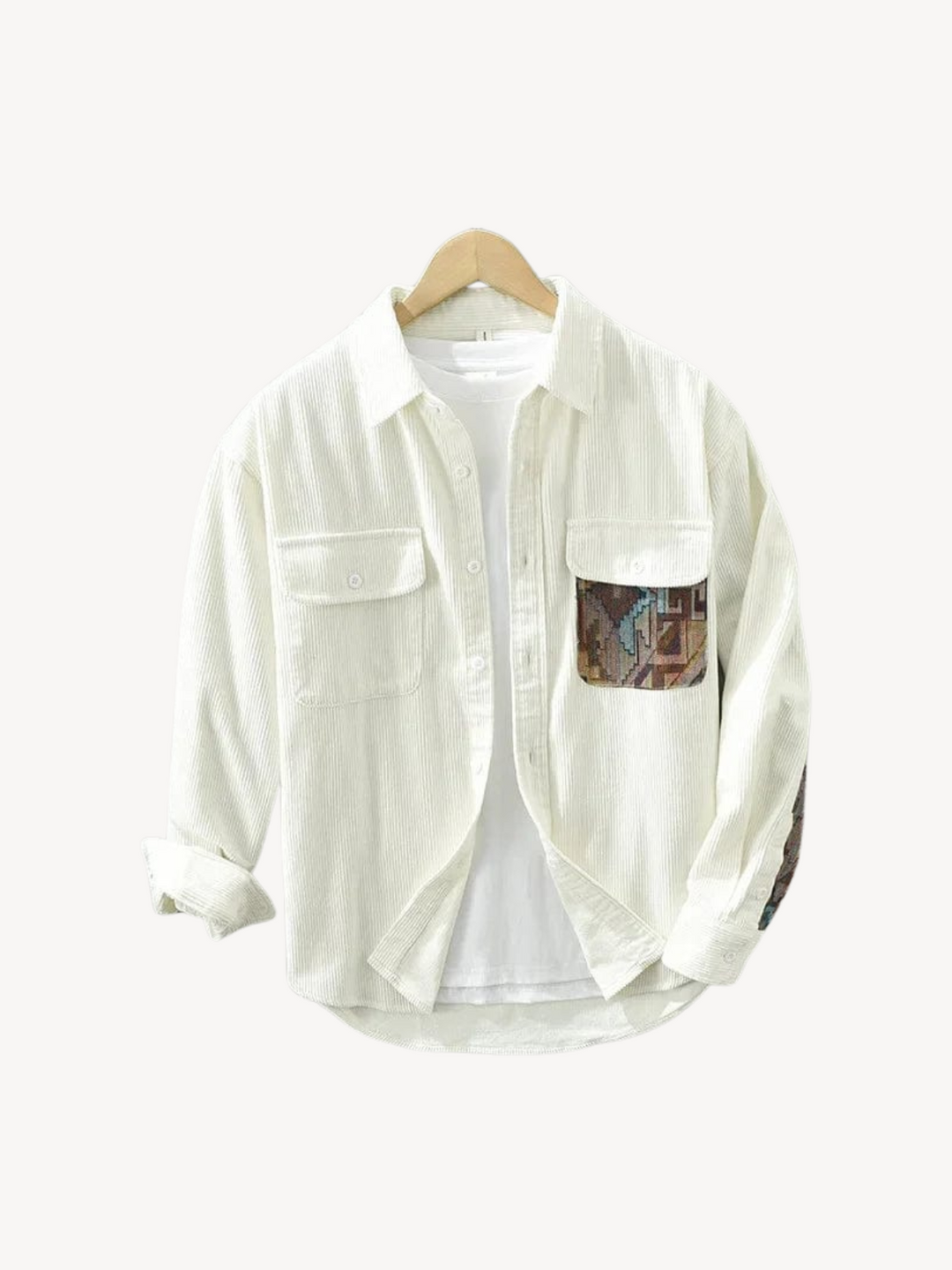 Levoire | T-shirt en coton rayé Blanc