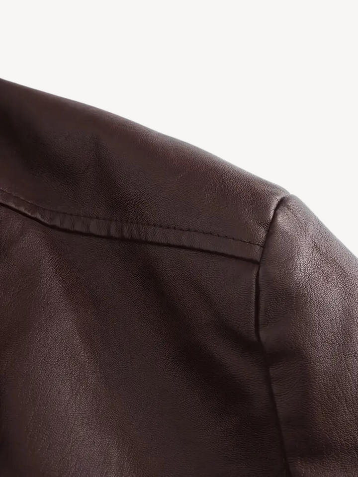 Levoire | Veste en cuir avec une coupe élégante