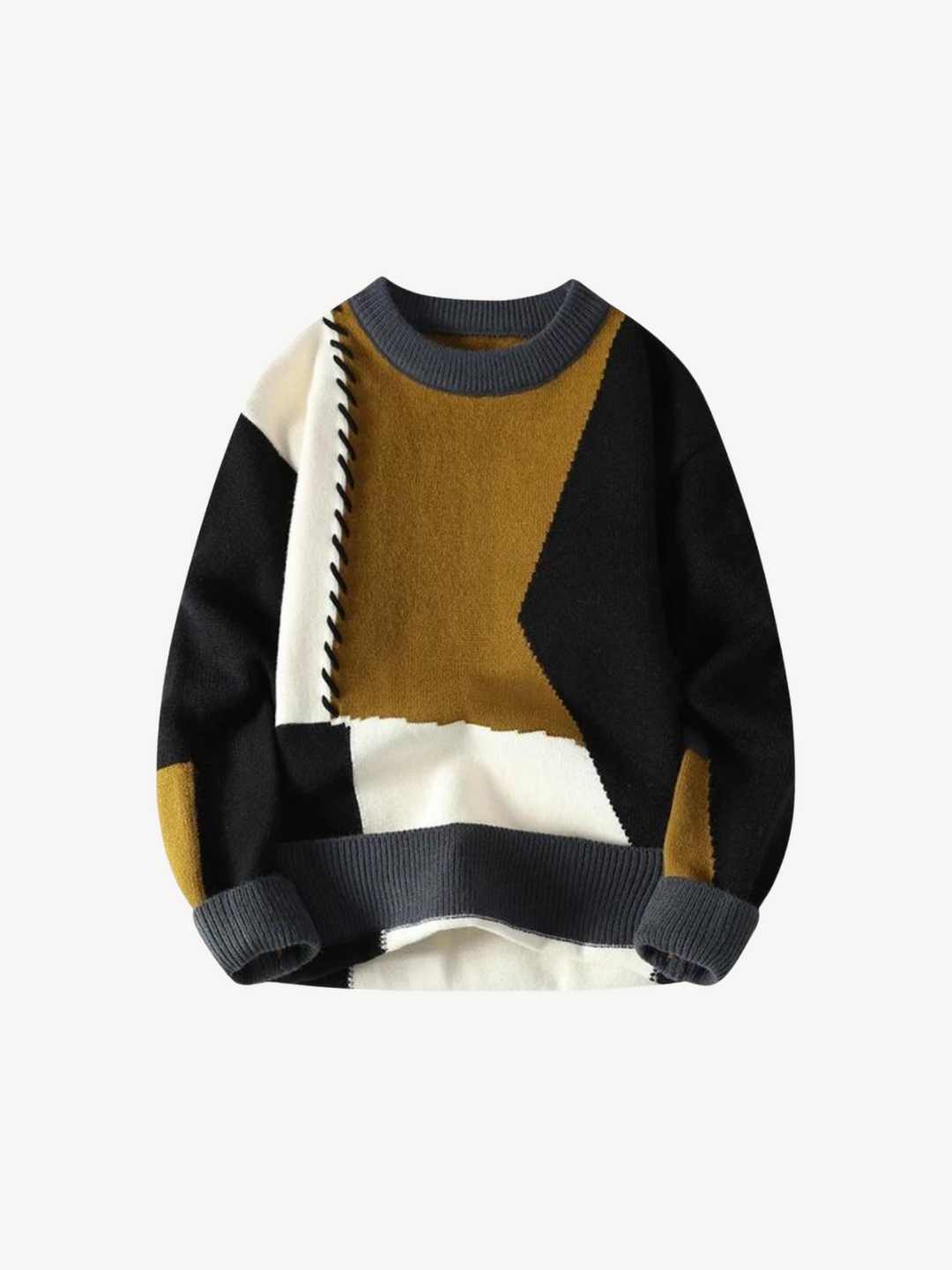 Levoire | Designer Pull-Over En Laine Marron Noir