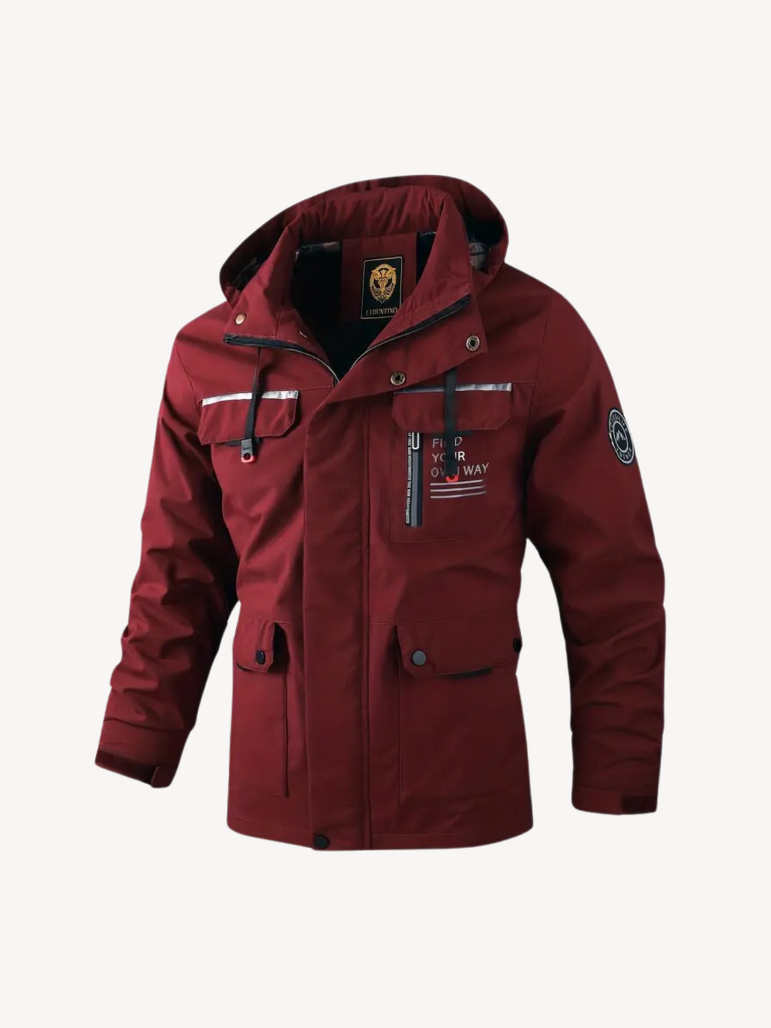 Levoire | Veste de loisirs coupe-vent Bordeaux