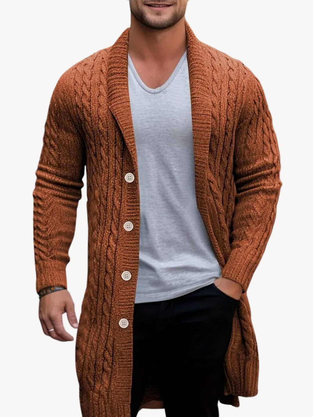 Levoire | Cardigan Avec Texture Douce