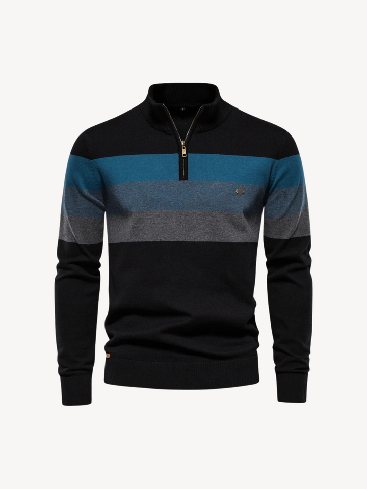 Levoire | Pull à demi-zip Noir