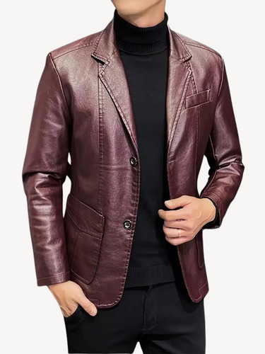 Levoire | Veste en cuir avec une coupe élégante