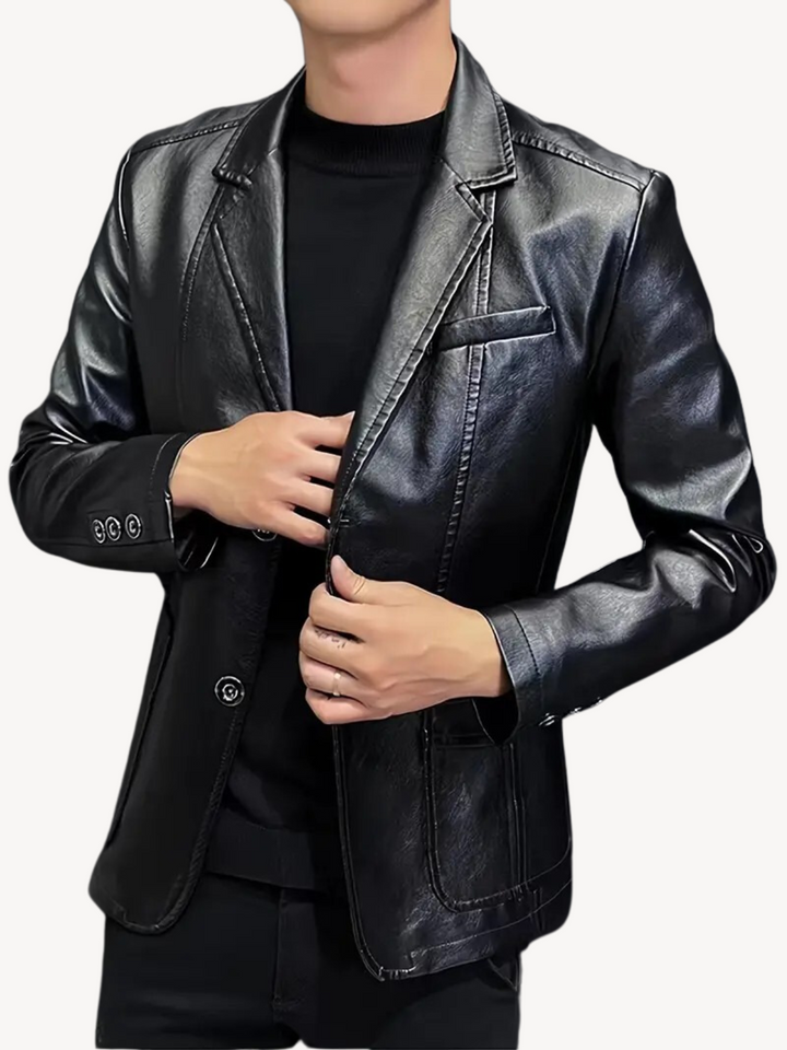 Levoire | Veste en cuir avec une coupe élégante