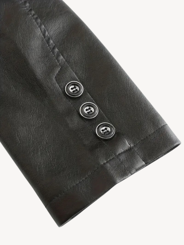 Levoire | Veste en cuir avec une coupe élégante