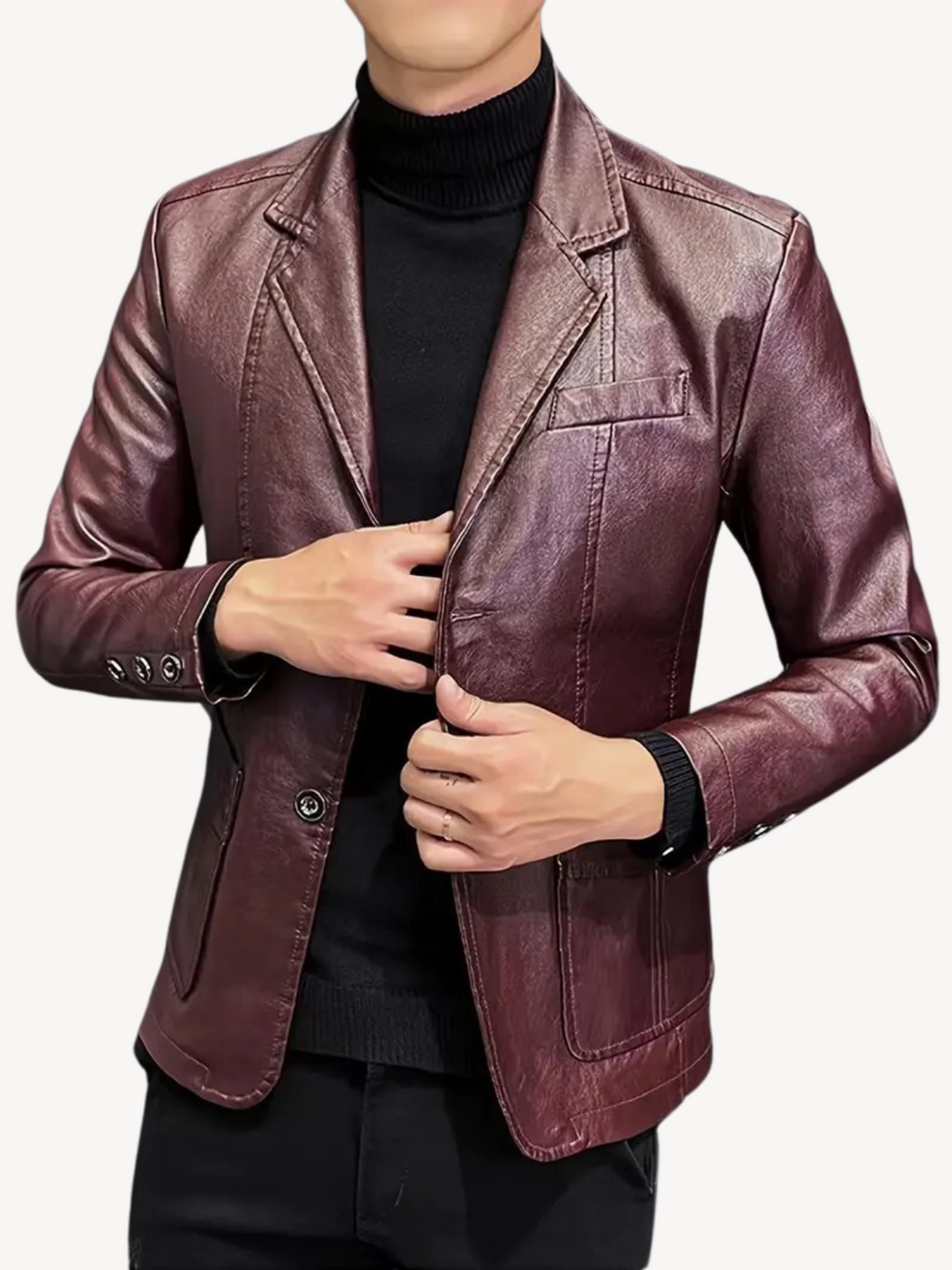 Levoire | Veste en cuir avec une coupe élégante