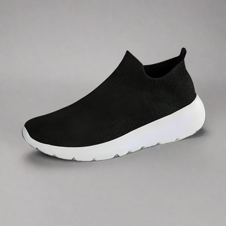Levoire | Chaussures De Santé Ajustables Avec Soutien Plantaire Noir Blanc