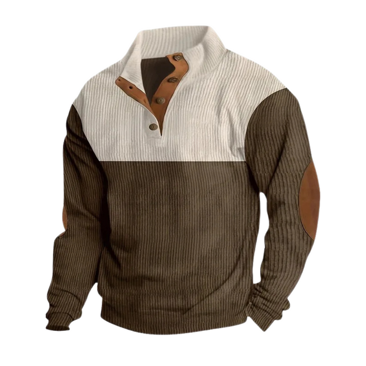 Levoire | Pull Zippé Décontracté Abricot brun