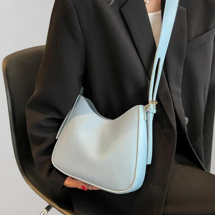 Levoire | Sac Zippé Petit Sac À Bandoulière En Similicuir Bleu