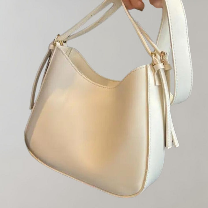 Levoire | Sac Zippé Petit Sac À Bandoulière En Similicuir Crème blanc