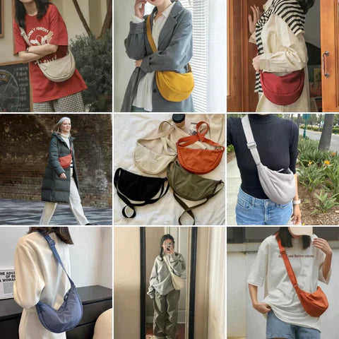 Levoire | Sac Bandoulière Demi-Lune Pour Femme Avec Bandoulière Réglable