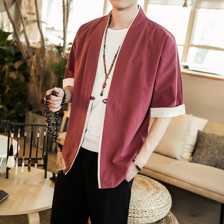 Levoire | Veste Au Style Chinois Rot