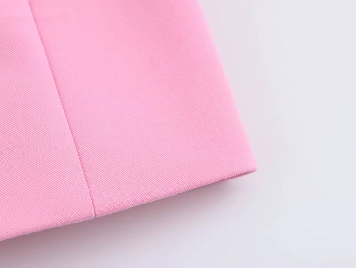 Levoire | Blazer Enveloppant Élégant Rose