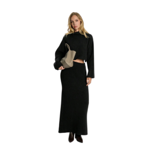 Levoire | Ensemble 2 Pièces Avec Jupe Maxi Noir