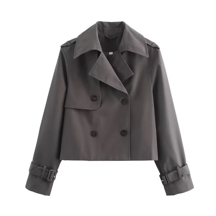 Levoire | Trench-Coat Court Gris