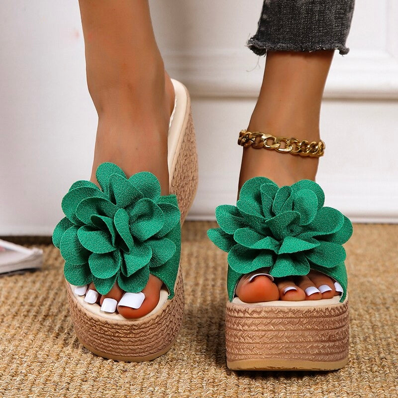 Levoire | Sandales À Talons Élévé Elegant, D'Été & Confortable! Vert