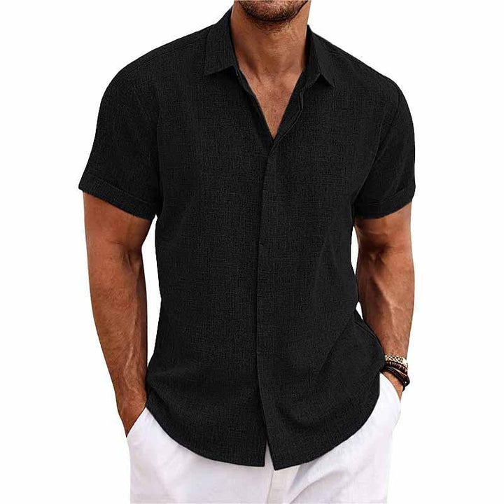 Levoire | Chemise En Lin Rétro noir
