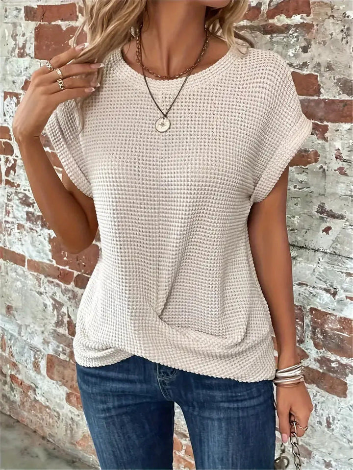 Levoire | T-Shirt À Manches Courtes Décontracté Beige
