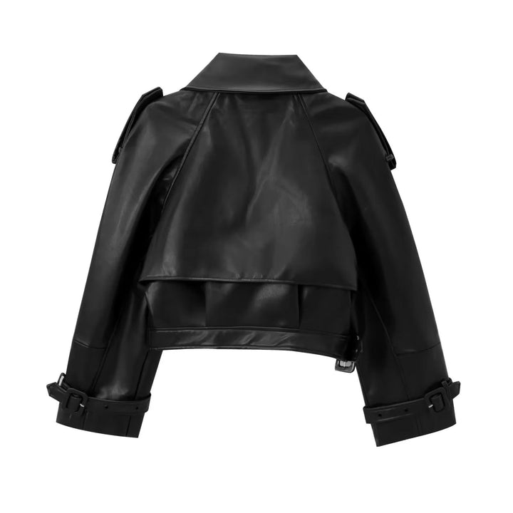 Levoire | Veste En Cuir Bordeaux Grande Taille Au Look Affirmé