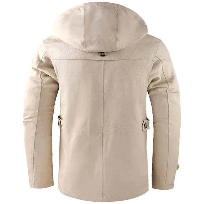 Levoire | Trench-coat élégant avec capuche pour hommes