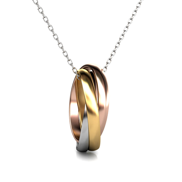 Levoire | 3 realms plaqué Rhodium orné d'un cristal autrichien de très haute qualité - Livraison Offerte